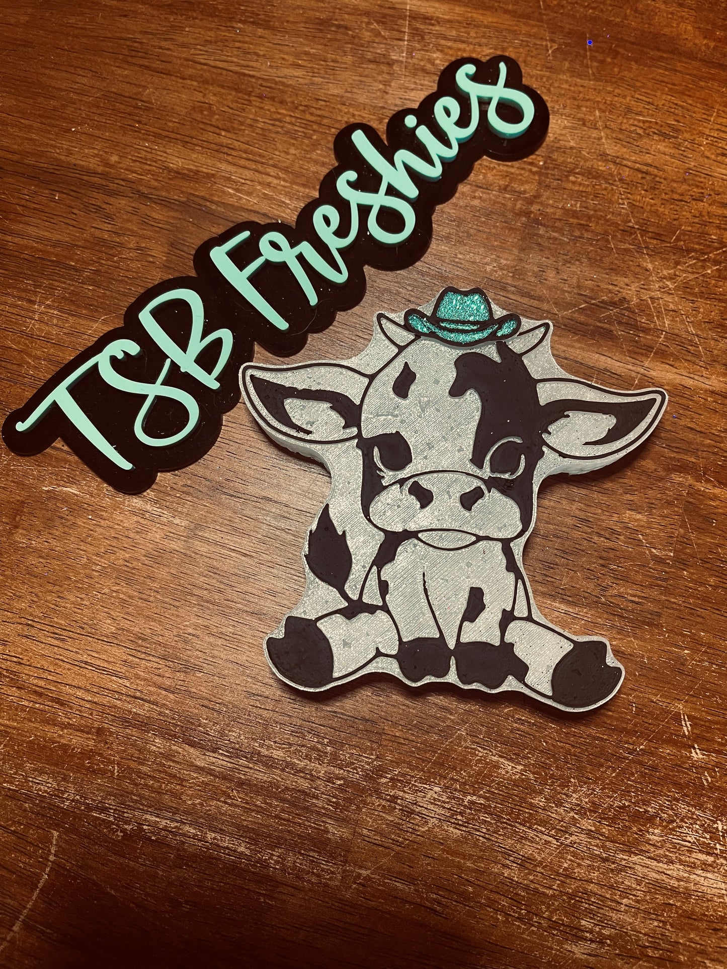 Baby Cow with Cowboy Hat