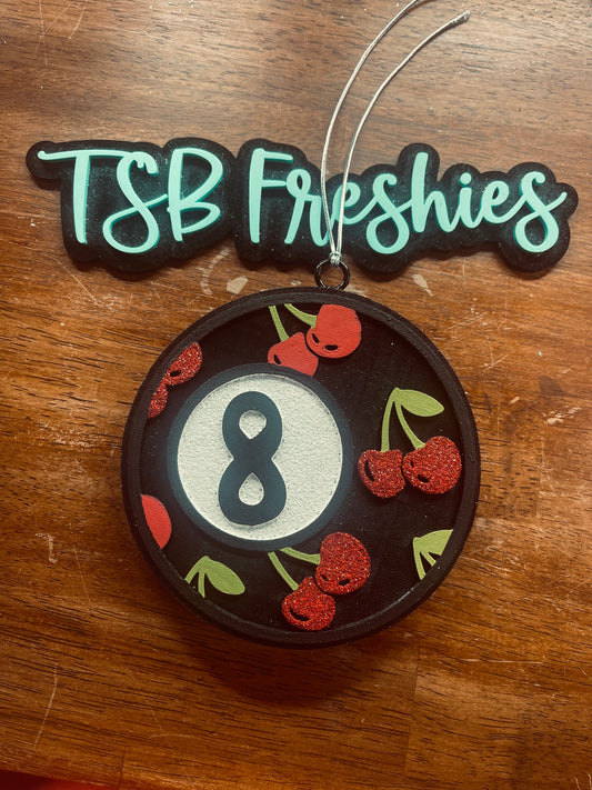 8 Ball with Cherries