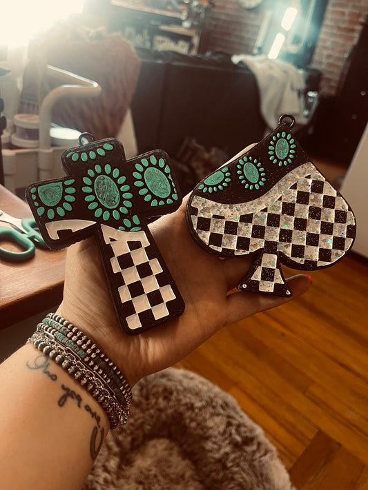 Checkered and Blossom Cross