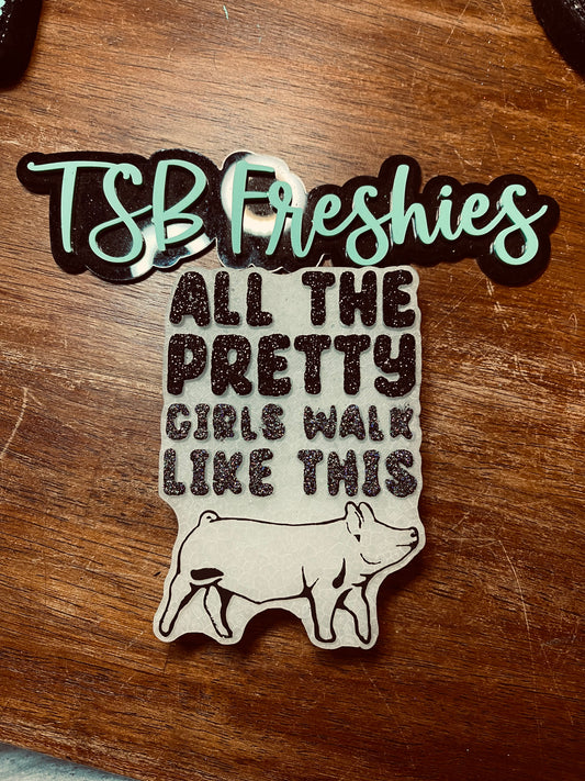 Pretty Girls Show Pig