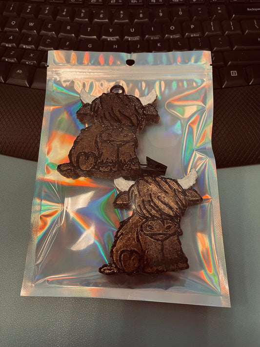 Highland Cow Vent Clips