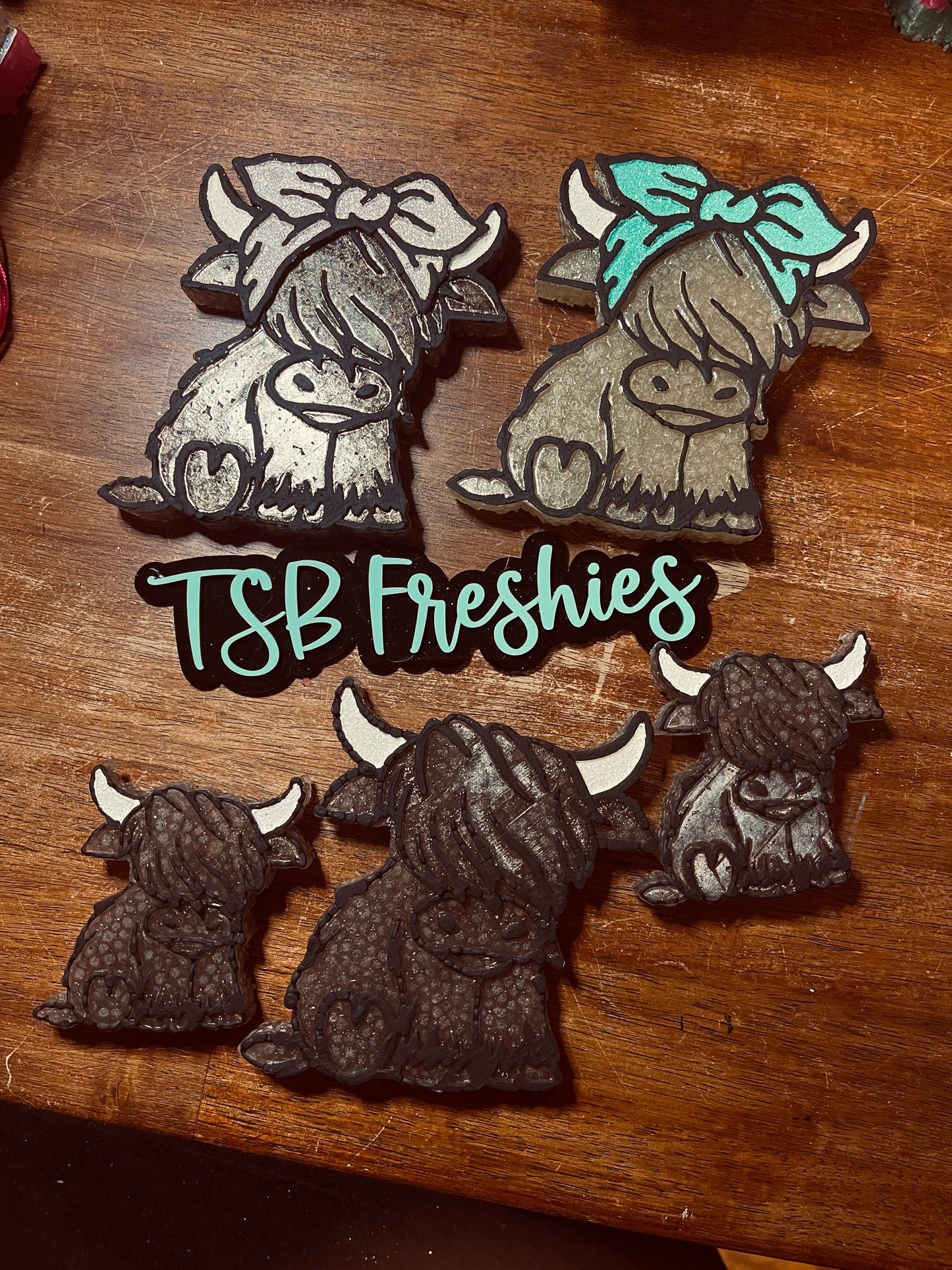Highland Cow with Bow