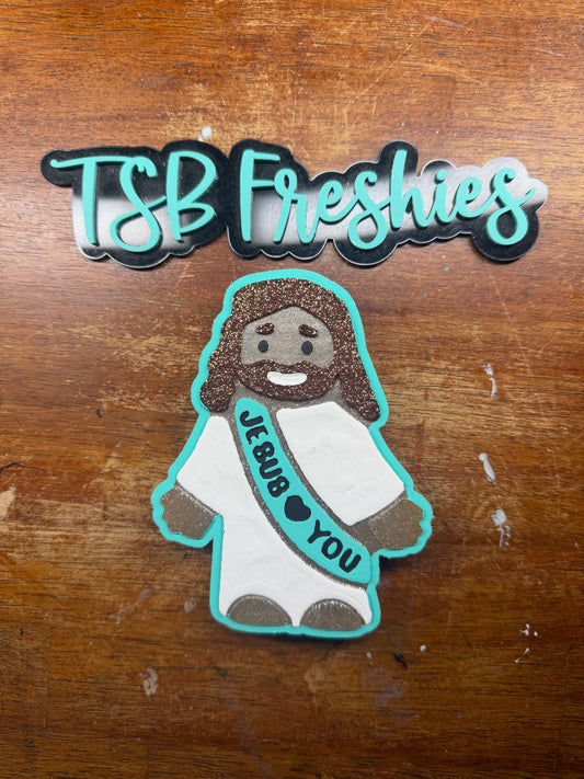 RTS - Jesus Loves You - Mahogany Teakwood
