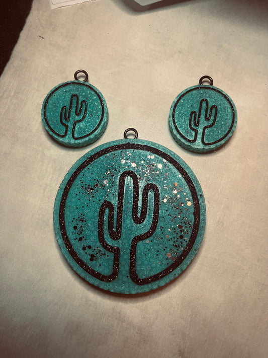 Neon Cactus Vent Clips