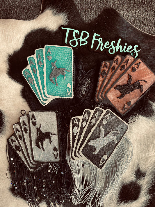 Playing Cards with Bronc Vent Clips
